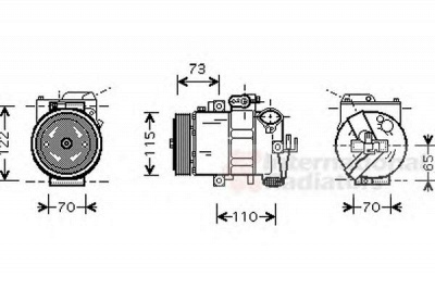 VAN WEZEL 5800k240 -  Компрессор, кондиционер